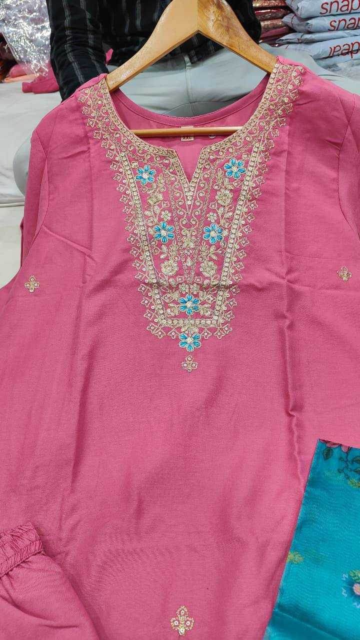 Viscose Designer Embroidered Kurti - MYLUXURY LANE ENTERPRISE